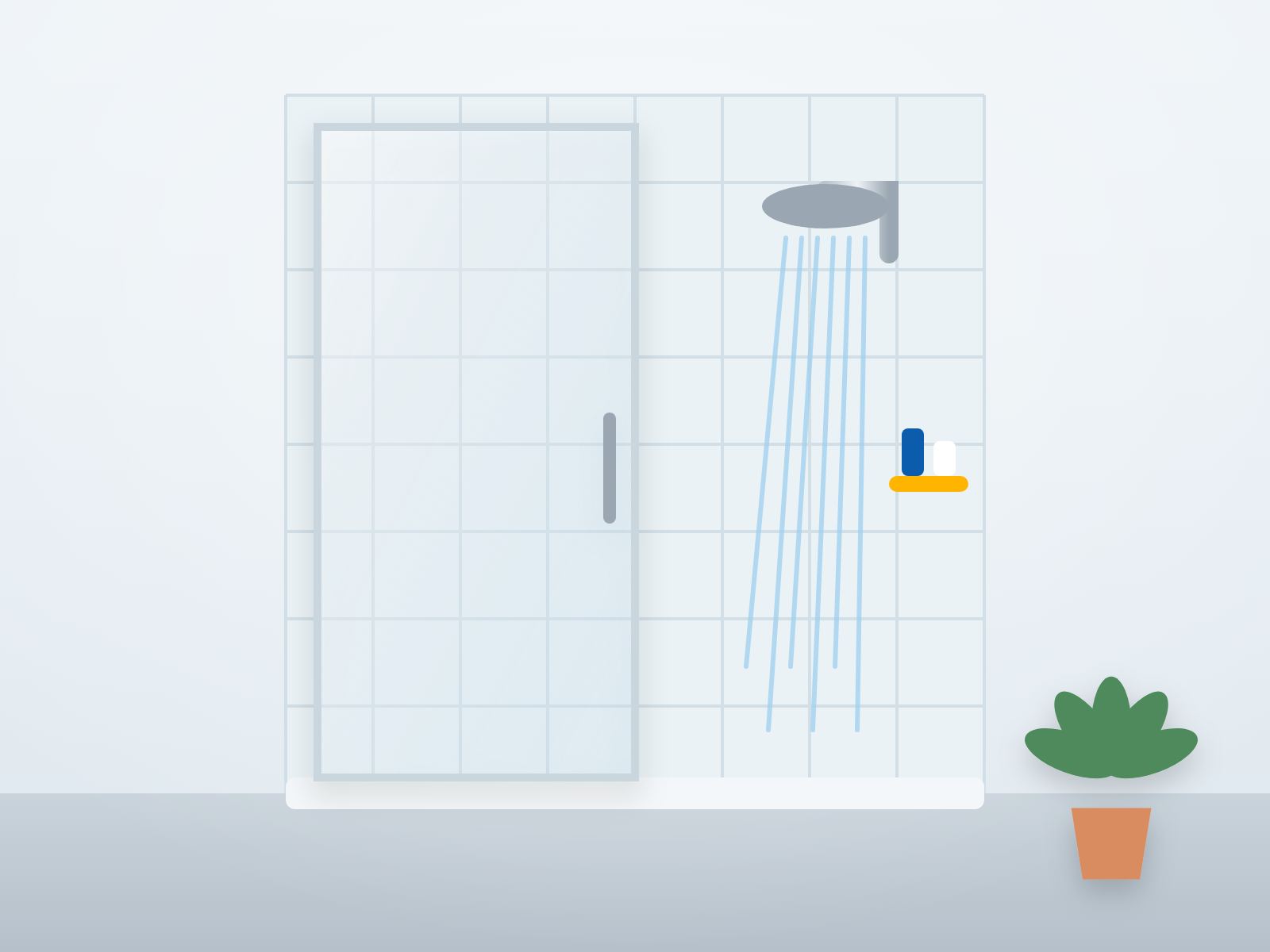 Illustration: shower installation
